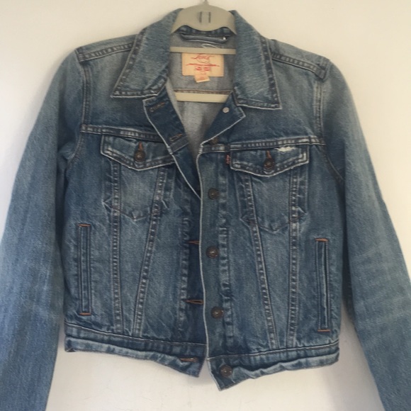 Levis Womens Small Denim Jacket Light Blue